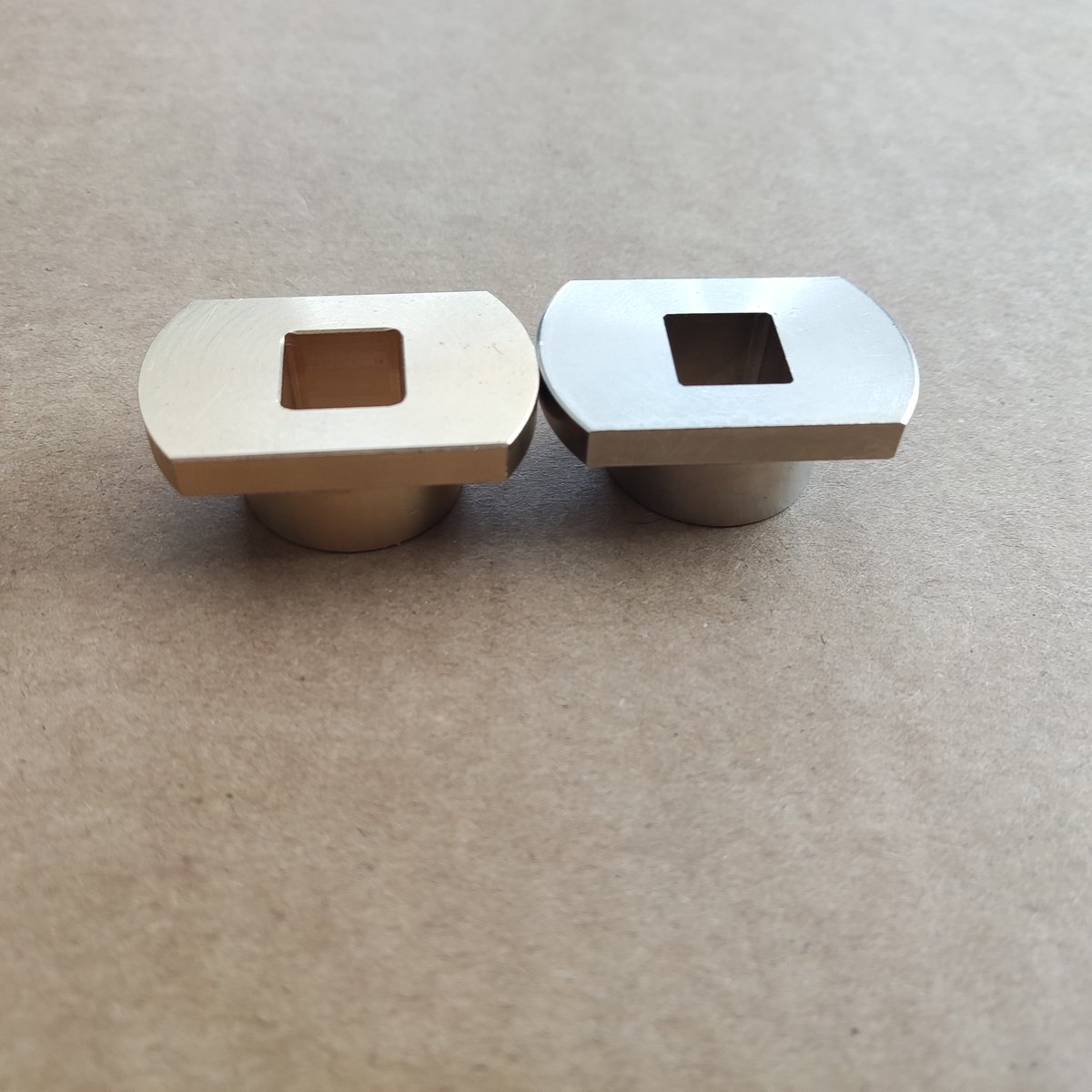 Brass turned bushing — square-socket drive