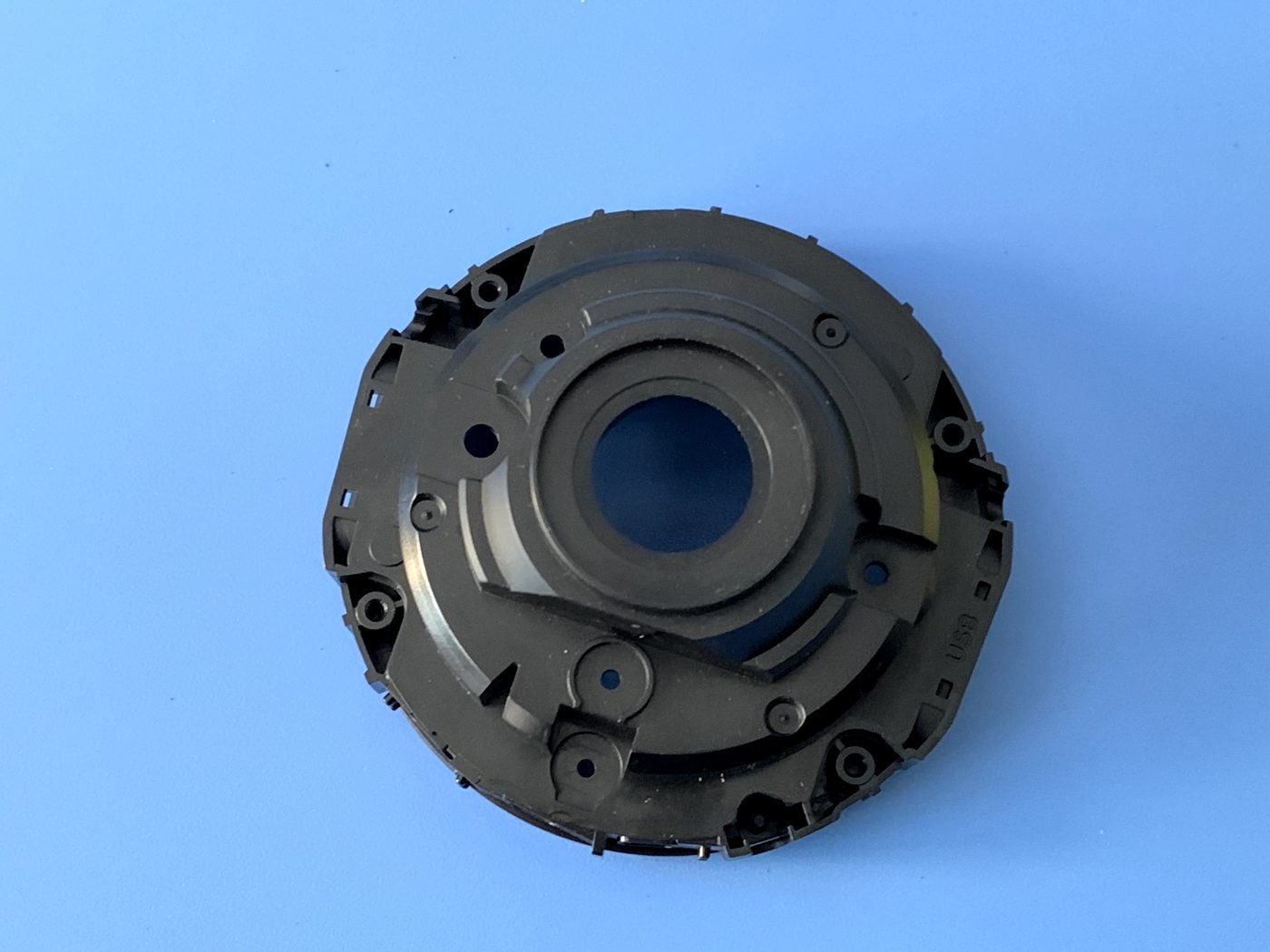 Precision moulded housing — black POM, tight-tolerance bore and detail